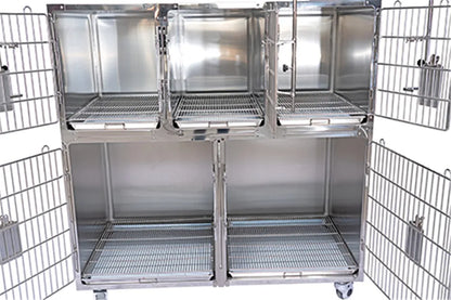 good price vet clinic veterinary Five parts of dog cat cage bank modular cage banks