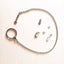 Stainless Steel Bird foot Chain Parrot Anti-flying Traction Rope Bird Feet Bracelet Alloy Foot Ring Pet Bird Training Leash