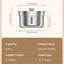ROJECO Stainless Steel Pet Drinking Fountain Automatic Cat Water Fountain Smart Pet Water Dispenser for Dog Cat Drinking Supply