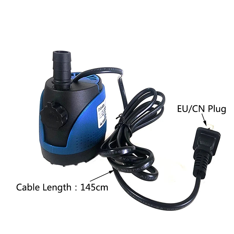 5W Bottom Suction Water Pump Aquarium 220V-240V Ultra-Quiet Submersible Pump For Water Cycle and Pumping of the Fish Tank