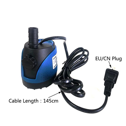 5W Bottom Suction Water Pump Aquarium 220V-240V Ultra-Quiet Submersible Pump For Water Cycle and Pumping of the Fish Tank