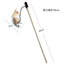 1PC Teaser Feather Toys Kitten Funny Colorful Rod Cat Wand Toys Wood Pet Cat Toys Interactive Stick Pet Cat Supplies
