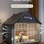 Dog cage Small and medium-sized dog Teddy Bigbear Indoor dedicated one room one bathroom kennel with toilet integrated pet cage