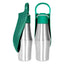 Portable Water Bottle For Dogs 27oz Stainless Steel Travel Water Dispenser Pet Accessories 2 In 1 Dog Water Bowl For Most Sizes