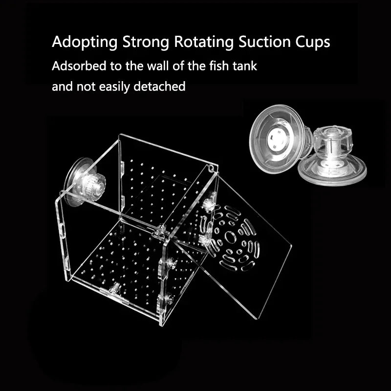 HighTransparent Acrylic Aquarium Fish Breeding Feeding Isolation Box Fish Aquarium Breeder Hatching Incubator Tank  Accessories