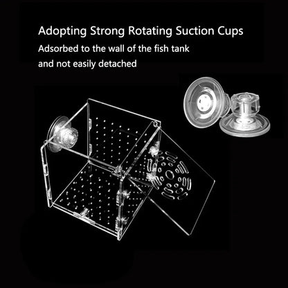 HighTransparent Acrylic Aquarium Fish Breeding Feeding Isolation Box Fish Aquarium Breeder Hatching Incubator Tank  Accessories