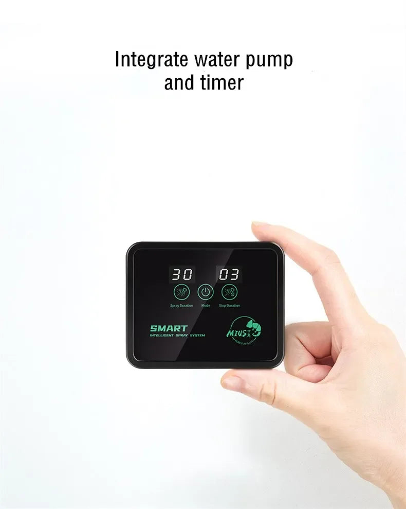 Intelligent Reptile Spray System Mist Rainforest Tank Spray System Kit Sprinkler Control Terrariums Humidifier Electronic Timer