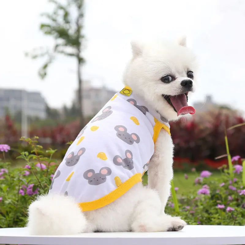 Large dog Summer  Tank Top Outdoor Breathable Short Sleeve Big dog  Pet Teddy cat Clothing T-shirt dog shirt  puppy clothes