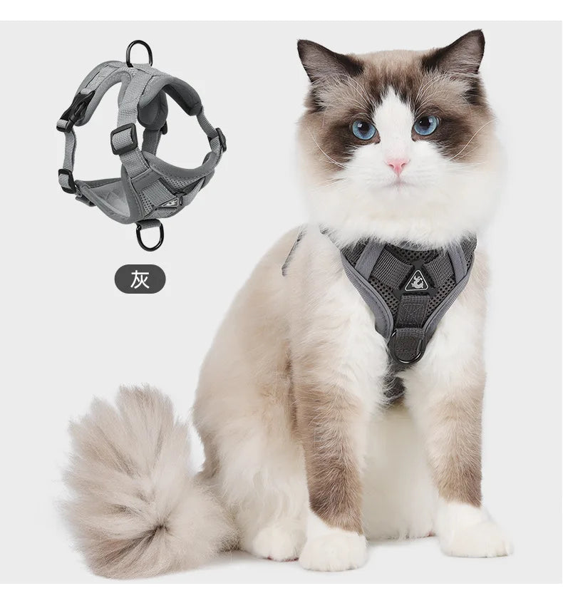 Dog Harness for Big Dog Vest Fashion Chest Strap Reflective and Breathable Cat Walking Rope Dog Rope Cat Harness