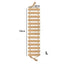 Wall Mounted Cat Climbing Rope & Bridge Wooden Cat Furniture for Cats Exercise & Claw Grinding Indoors Sturdy & Durable Cat Toys
