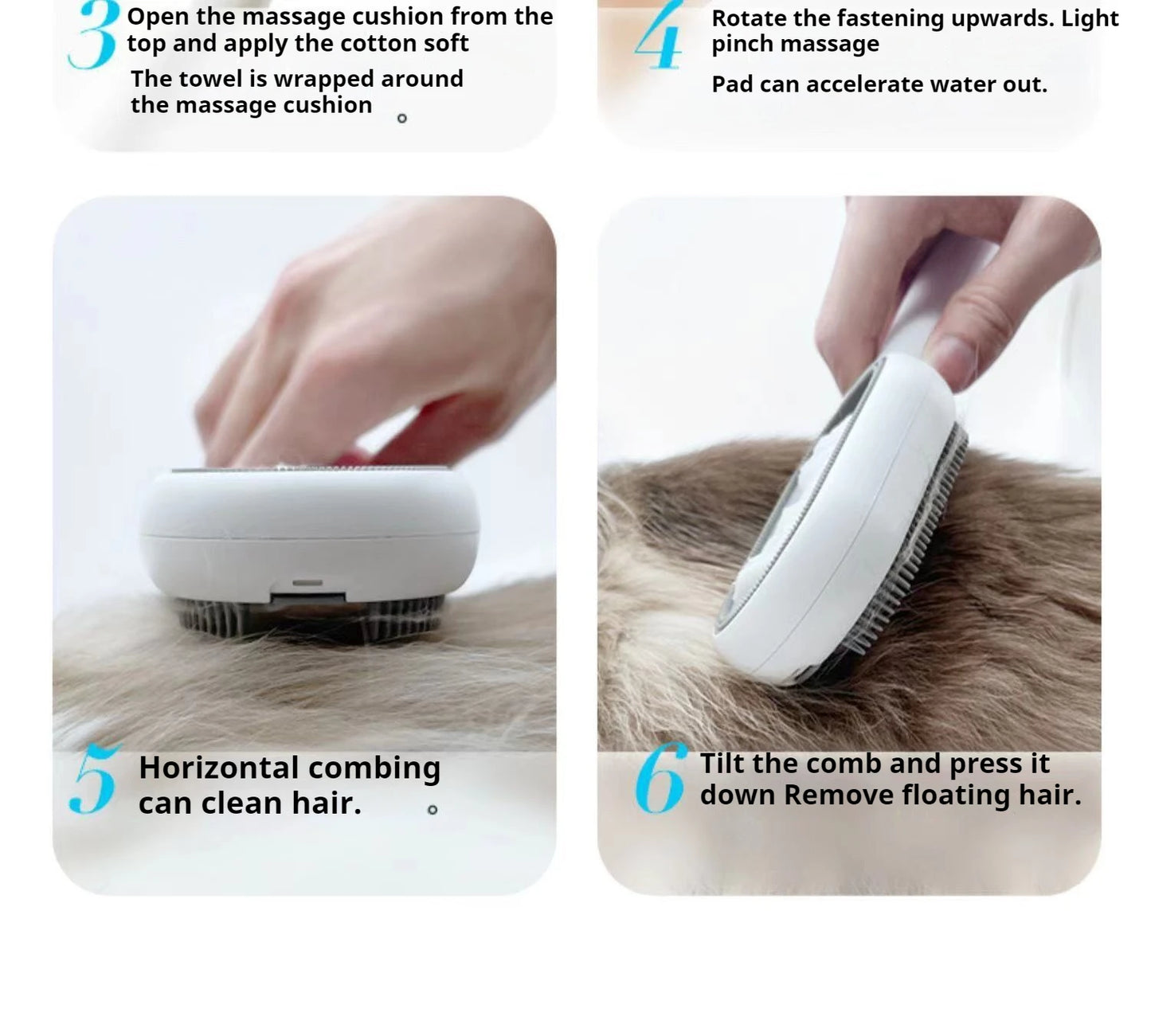 Cats Hair Brushes Grooming Massage Comb Pet Double Sided Hair Remover Brush Dog and Cat Home Accessory cats products for pets