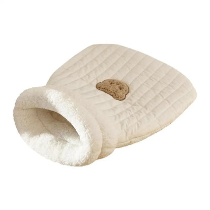 New Creative Pocket Cat Nest Semi-enclosed Pet Sleeping Bag Lambswool PP Cotton Warm And Comfortable Cat Sleeping 44/54cm Bag