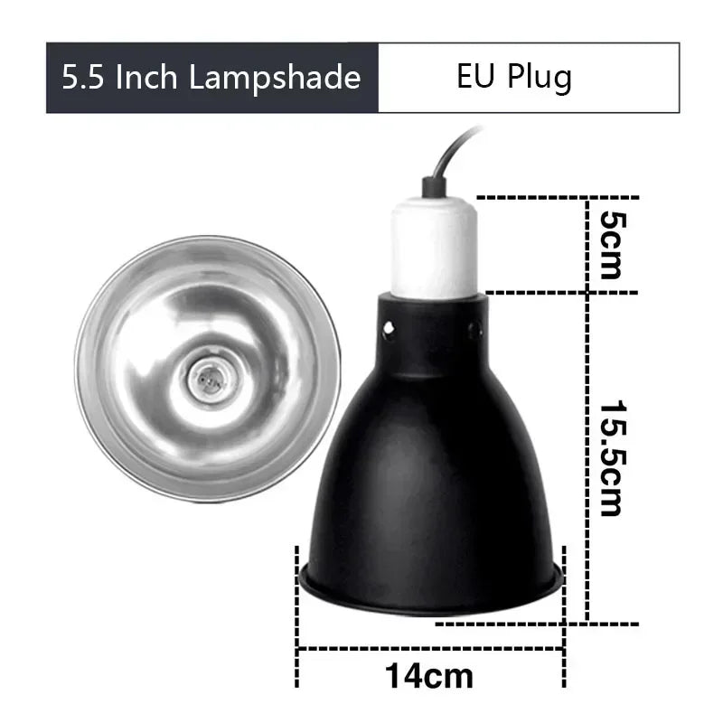Reptile Lamp Cap Tortoise Lizard Snake Terrarium Anti-scald Protective Lampshade Lamp Holder Reptile Safety Light Shade terrario