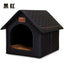 Kennel Winter Warm Waterproof Removable Washable Closed House Kennel Villa Small Dog Corgi Law 11 Pet Nest