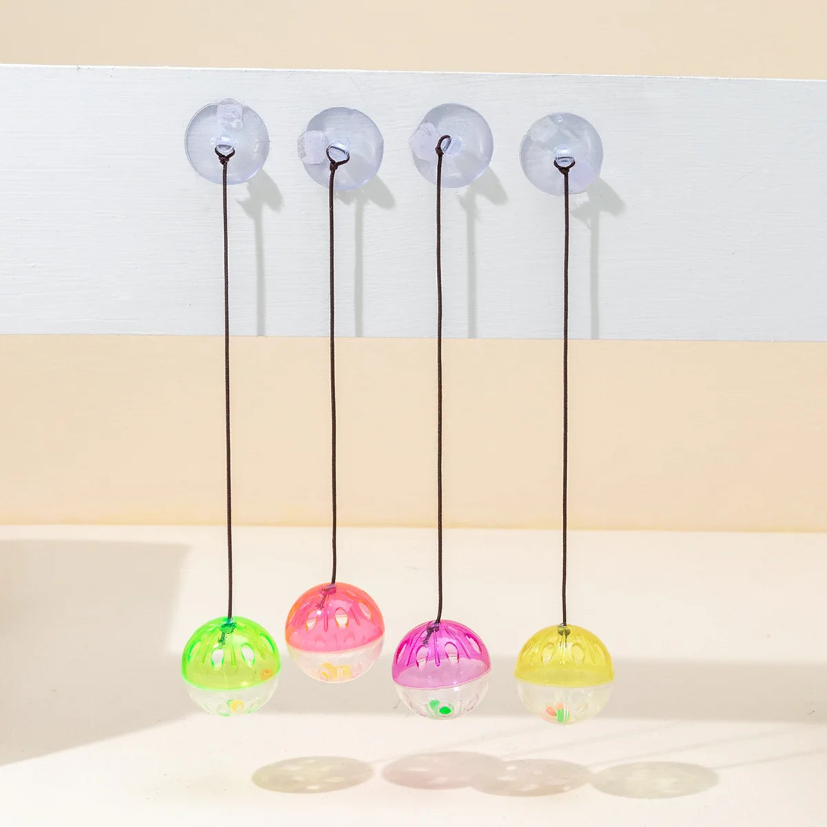 Cat Toy Stick Feather Wand With Bell Mouse Cage Toys Plastic Artificial Colorful Cat Teaser Toy Pet Supplies Random Color
