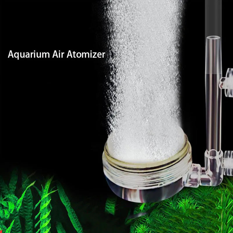 1Pcs Air Pump Sand Stone Aquarium Oxygen Pump Fresh Air Stone Nano Bubble Bar Aquarium Fish Tank Aerator Pump with Suction Cup