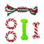 Pet Toy Chew Teething Cotton Rope Knot BonesToys For Dog Tooth Clean Ball Bite-Resistant  Dog Chew Puppy Training InteractiveToy
