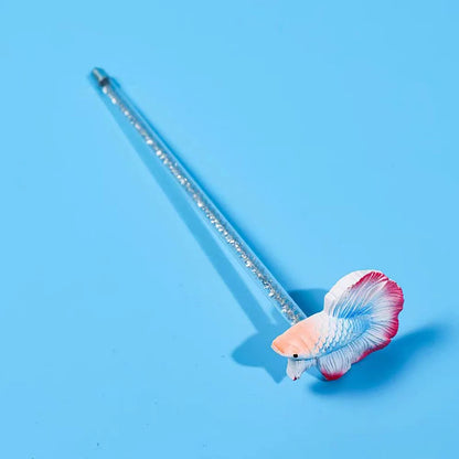 Aquarium Betta Training Wand Resin Playing Stick Active Healthy Betta Fish Equipment Resin Fish Decoration Fish Stick ﻿New