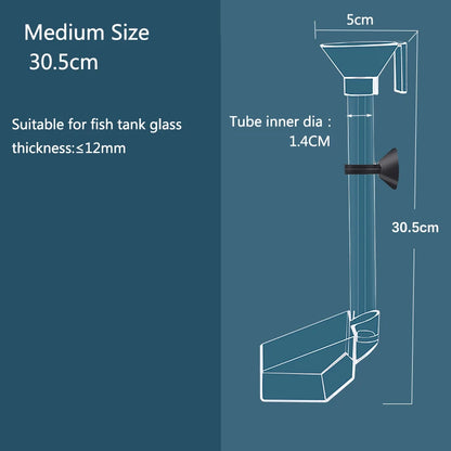 Acrylic Aquarium Feeder Tube Dish Transparent Fish Tank Shrimp Snail Shrimp Food Feeder Bowl Aquarium Feeding Accessories New