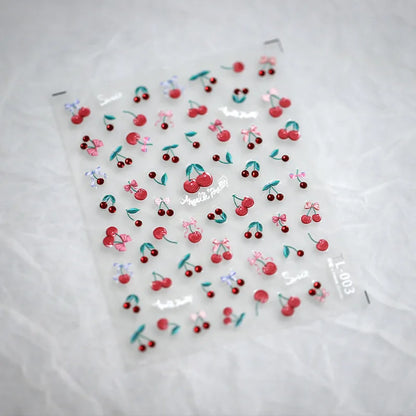 1pcs Cute Cat Claw 3D Jelly Relief Nail Stickers 3D Adhesive Stickers For Nails DIY Japanese Kawaii Slider Nail Art Decorations
