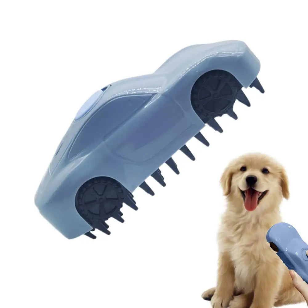Cat Steam Brush 3 in 1 Car Shape One-Button Spray Cat Grooming Brush with Steam Dog Brushes for Removing Tangled and Loose Hair
