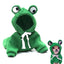 Funny Pet Clothes Cute Green Little Frog Dog And Cat Small Dog Autumn And Winter Sweatshirt Plush Outdoor Fashion Cotton Jacket