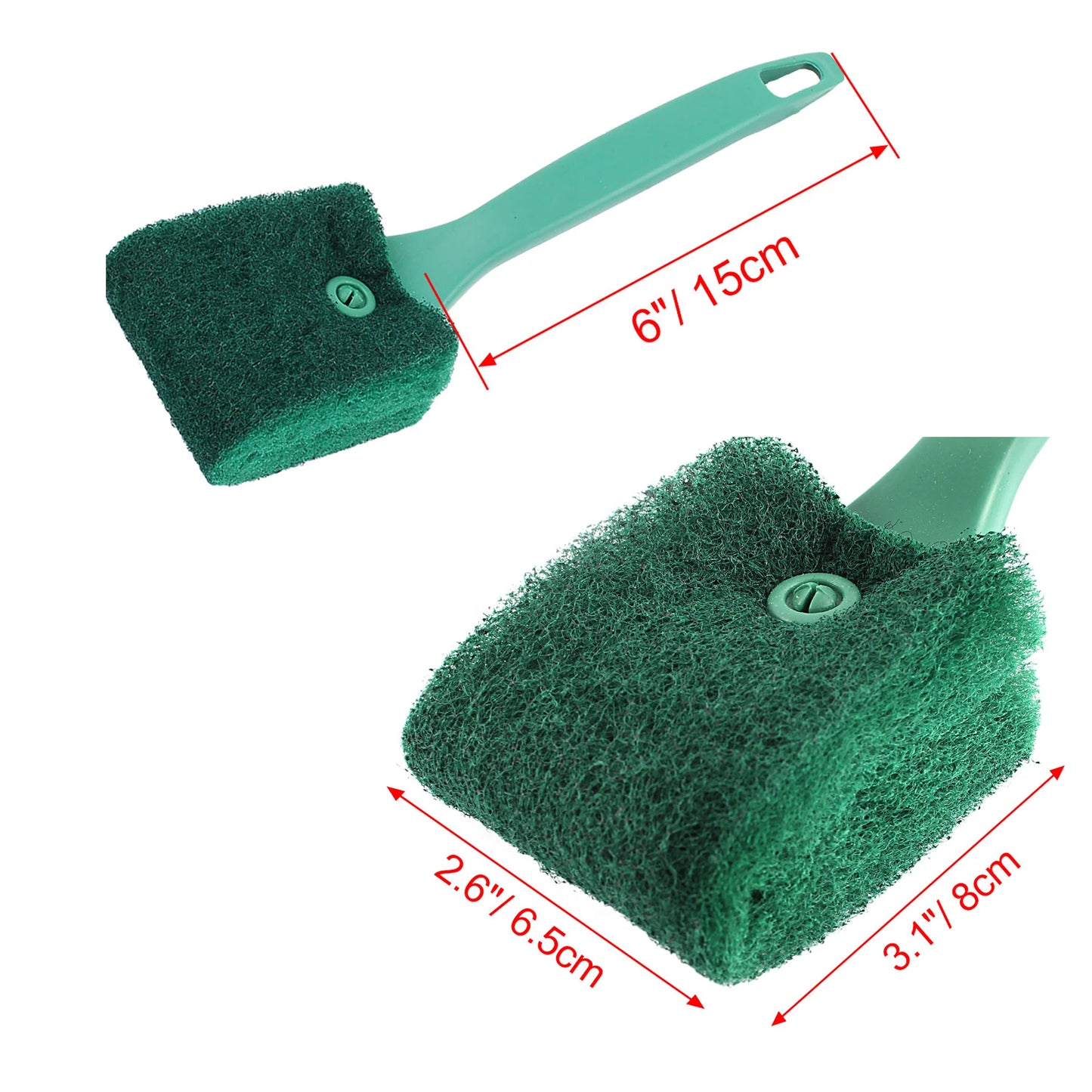 UXCELL Aquarium Cleaning Brush Double Sided Head Sponge Household Window Glass Algae Cleaner Scrubber Fish Tank Clean Tools