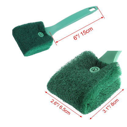 UXCELL Aquarium Cleaning Brush Double Sided Head Sponge Household Window Glass Algae Cleaner Scrubber Fish Tank Clean Tools