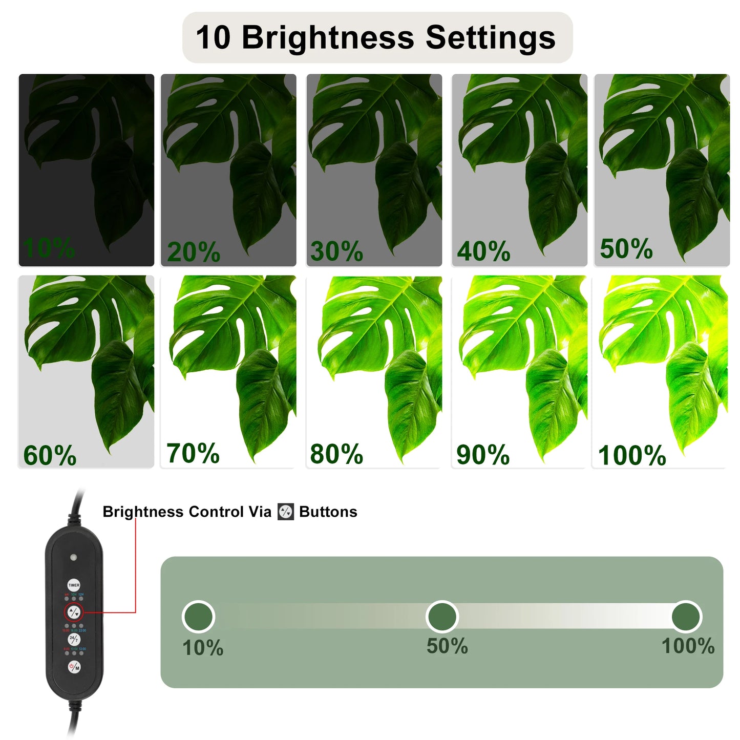 UXCELL 20CM Aquarium LED Light 8W Fish Tank Light 7 Color Timer Function 1 Set  for Fish Tank Fish and Aquatic Pet