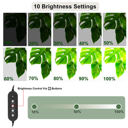 UXCELL 20CM Aquarium LED Light 8W Fish Tank Light 7 Color Timer Function 1 Set  for Fish Tank Fish and Aquatic Pet