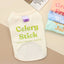 Summer Dog Vest Puppy Clothes for Small Dog Pet Solid Shirt Small Dogt Shirt Chihuahua Bichon Dog Undershirt Girls Dog Costume