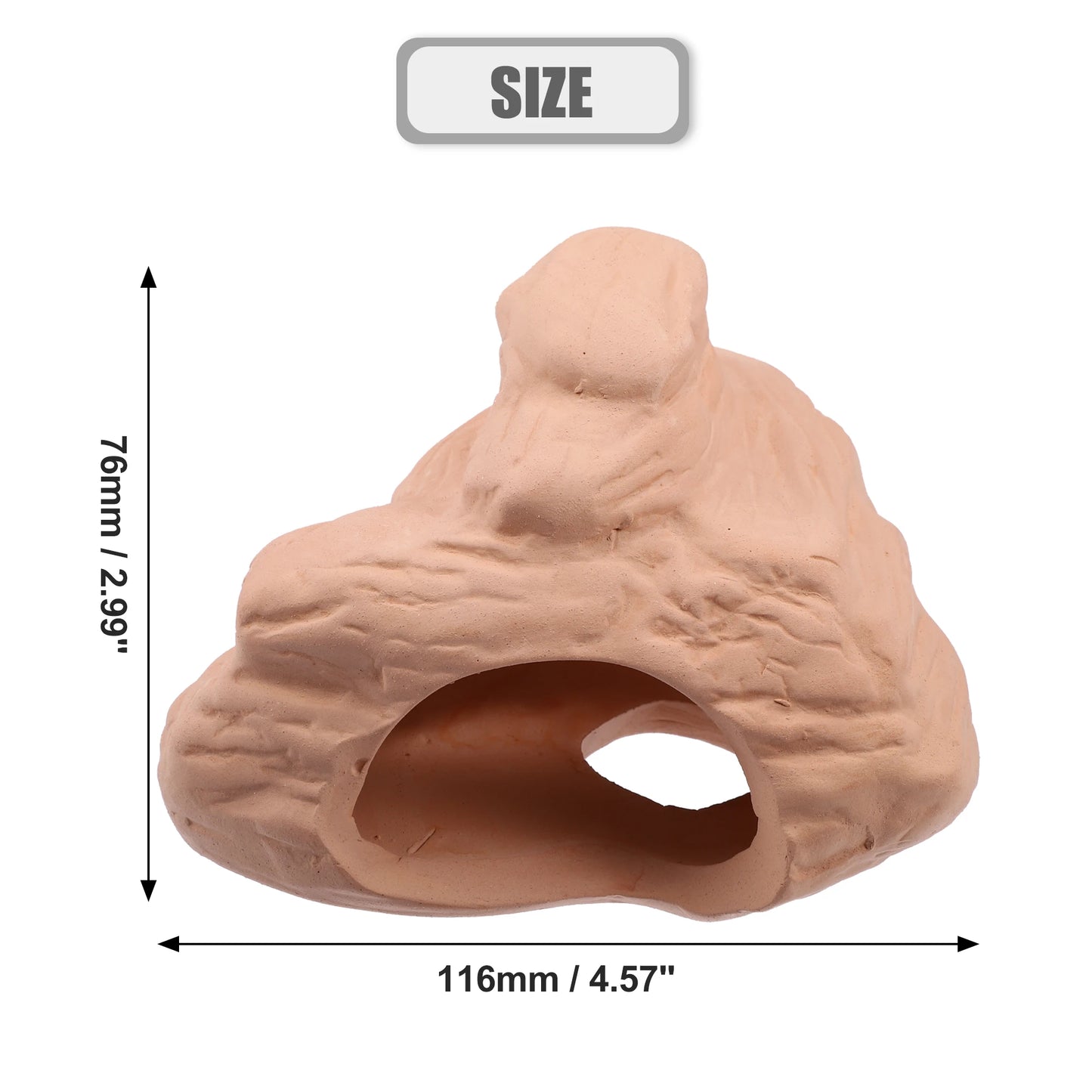 UXCELL Fish Tank Hideaway Rock Cave Ceramic Aquarium Decoration Fish Shrimps Shelter Pet Pottery House Canister Accessories