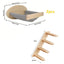 Cat Tree Wall Mounted Cat Climbing Shelves Cat Hammock and Cat Bridge with Ladder or Scratching Post for Cats Playing and Perch