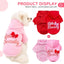 Fleece Lined Dog Hoodies Cute Girl Dog Sweatshirt Spring Winter Doggie Clothes Puppy Coat with Hat Pet Apparel for Small Dogs