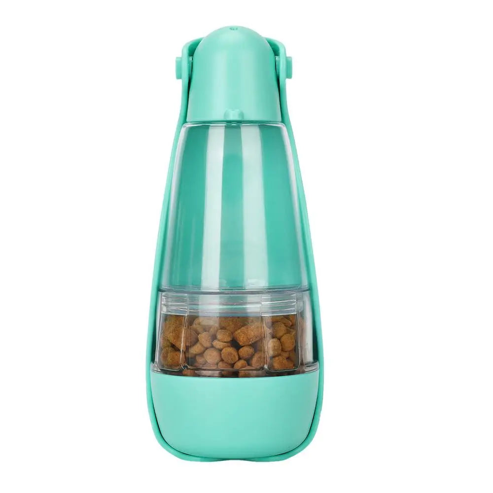 Dog Water Bottle Pet Travel Drinking Bottle 5 in 1 Outdoor Pet Accessories with Dog Drinking Bottle Food Storage Container