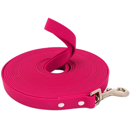 Waterproof Dog Leash PVC Dog Leash Recall Long Line For Beach,Swimming,Tracking,Training Dogs Lead for Pet,Medium and Large Dogs