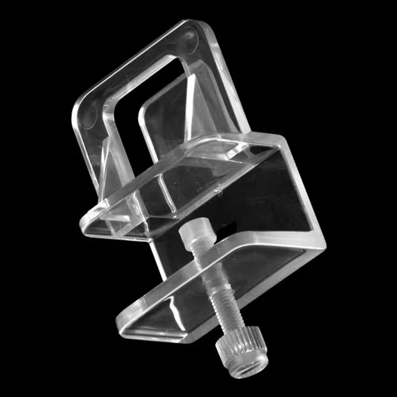 6Pcs Aquarium Fish Tank Anti-Jump Net Clamp Holder Plastic Transparent Fixed Clip Aquarium Cover Clips Aquarium Accessories