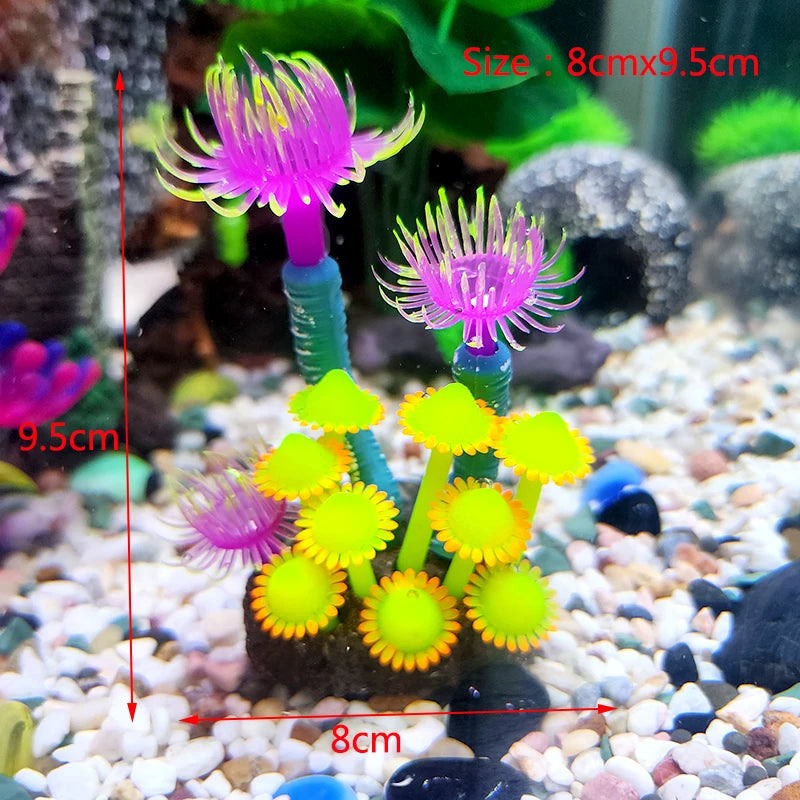 Artificial Underwater Coral  Aquarium Fish Tank Simulation Decoration Aquarium Backgrounds Plants Water Grass Accessories Home