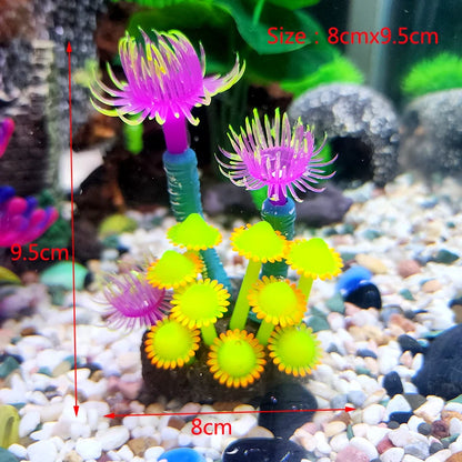 Artificial Underwater Coral  Aquarium Fish Tank Simulation Decoration Aquarium Backgrounds Plants Water Grass Accessories Home