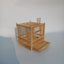 Grasshopper Cage, Bamboo Single Grid, Pure Handmade Bamboo Woven Cage, Classic Insect Crawling Tool with Drawer