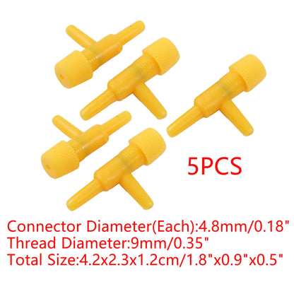 UXCELL Aquarium Air Line Tubing Control Valve 2/3 ways Fish Tank Connector Pump Flow Pipe Valves Tube Hose Trachea Accessories