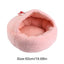 Hooded Cat Bed Cave Adorable Ear Design Cat Beds For Indoor Cats With Anti-Slip Bottom Cozy Pet Cave Comfortable Cat Nest
