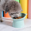 Pet Cat Dog Bowl High Foot Dog Bowl Neck Protector Cat Pet Food Water Bowl Anti-Overturning Binaural Washable Pet Feeding Bowl
