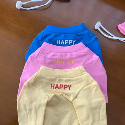 Pet Dog Vest Kitten Puppy Summer T- Shirt Solid Dog Clothes for Small Dogs Cat Dog Birthday Party Festival Accessories Apparels