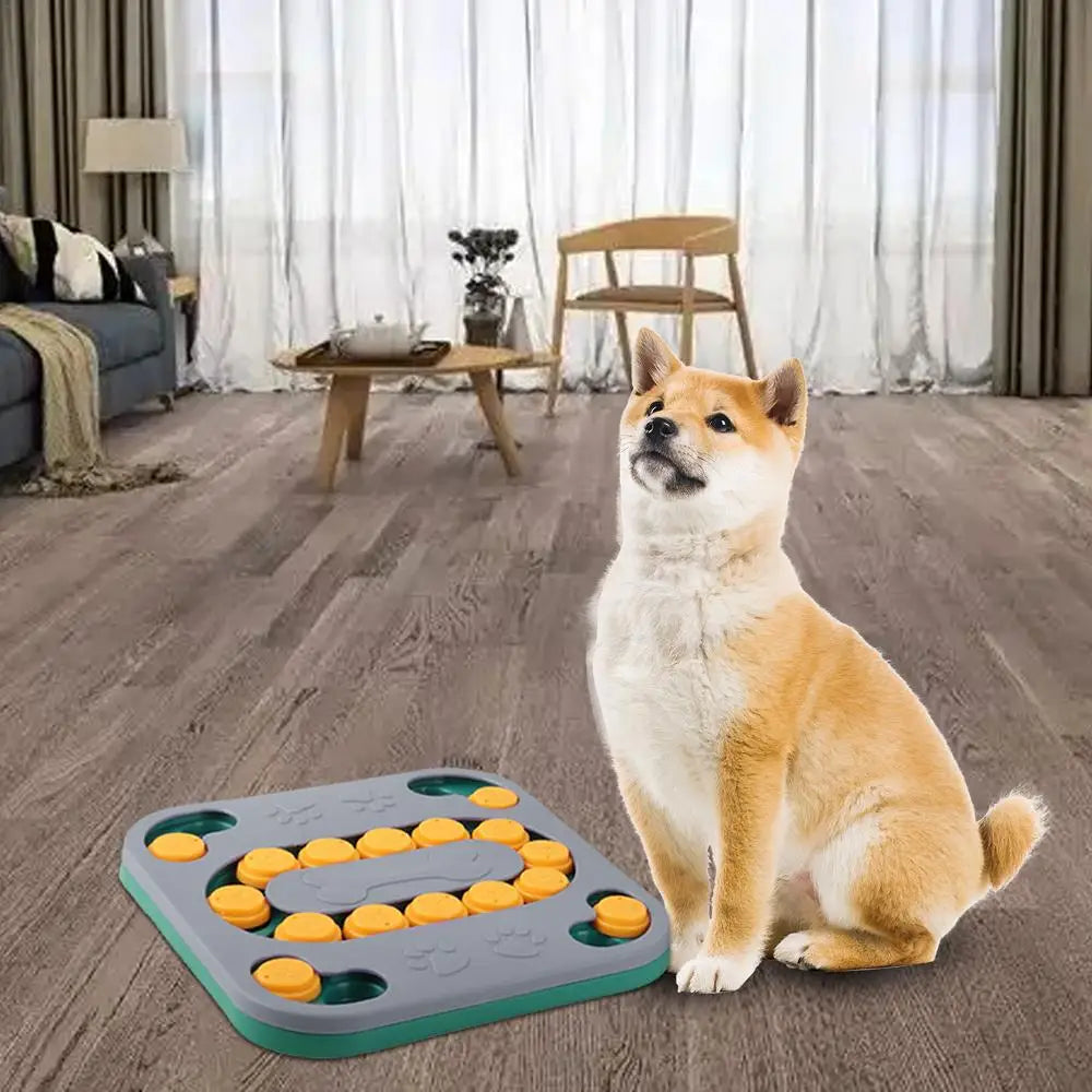 Dog Food Puzzle Feeder Puppy Treat Toy Food Dispenser Interactive Dog Toy Slow Feeder For IQ Training Treat Dispensing Aid Pets