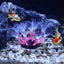 UXCELL Luminous Mushroom Plants Glowing Coral Plastic Artificial Aquarium Fluorescence Deco Ornament Fish Tank Accessories