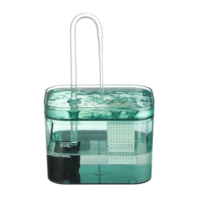 1.5L Cat Water Fountain Automatic for Cat Water Dispenser Accessories Ultra-Quiet Circulating Filtering USB Electric Transparent