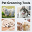 Dog Brush For Long Haired Dogs Pet Grooming Brush Double Sided Shedding Ergonomic Dematting Undercoat Rake Dog Brush Cat Brush