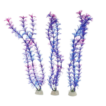 UXCELL 3/4/5/6/8/9 Pcs Artificial Aquarium Plants Grass Water Weeds Ornament Fish Tank Plant Flower Grass Decor Accessories