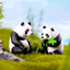 Resin Small Aquarium Ornaments Decoration Artificial Cute Panda for fish Tank Resin Aquarium Ornament Fish Tank Background Home